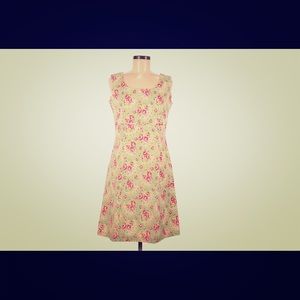 Fjall, flowery, A-line, sleeveless dress!